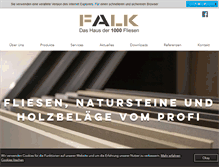 Tablet Screenshot of falk-natursteine.de
